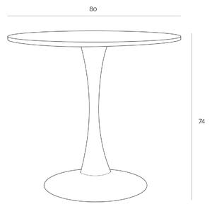 Stůl Simplet Skinny White 80cm