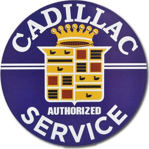 Plechová cedule Cadillac service 30 cm