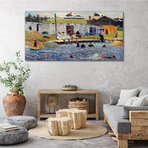 Obraz na plátně Obraz na plátně Jezero Wieś Las