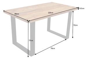Jídelní stůl IRON CRAFT 120 CM masiv sheesham Nábytek | Jídelní prostory | Jídelní stoly | Všechny jídelní stoly