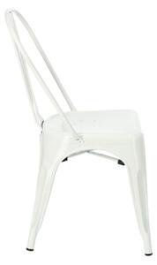 Židle Paris inspirovaná Tolix bílá