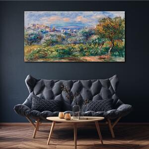 Obraz na plátně Obraz na plátně Abstrakce lesní městské nebe