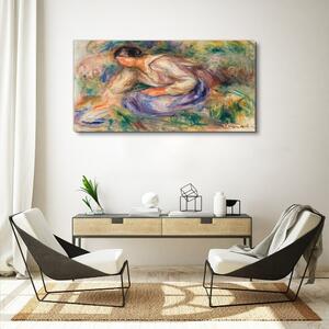 Obraz na plátně Obraz na plátně Abstrakce žena tráva