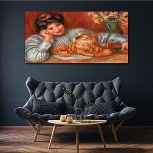 Obraz na plátně Obraz na plátně Žena dětské květiny váza