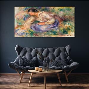 Obraz na plátně Obraz na plátně Abstrakce žena tráva