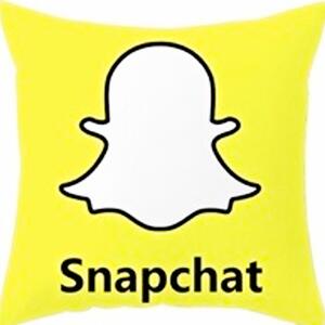 Povlak na polštář - Snapchat