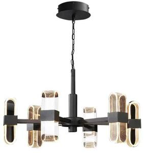 Toolight Toolight, LED závěsné stropní svítidlo 6x20W APP770-6C + dálkový ovladač, černá, OSW-05021