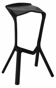 Barová židle MU inspirovaná Miura černá