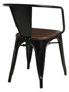 Židle Paris Arms Wood ořech černá