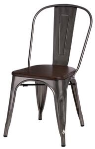 Židle Iris Wood metalická borovice ořech