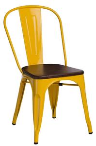 Židle Paris Wood ořech žlutá