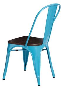Židle Paris Wood ořech modrá