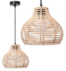 Toolight Toolight, BOHO závěsné stropní svítidlo 1xE27, APP984-1CP, hnědá-černá, OSW-05193