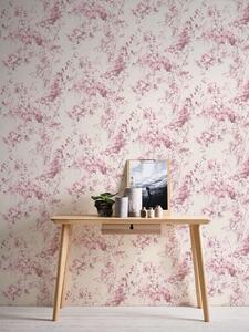 A.S. Création | Vliesová tapeta na zeď Attractive 37816-3 | 0,53 x 10,05 m | fialová, krémová, růžová