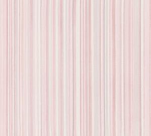 Vliesová tapeta na zeď Attractive 37817-1 | 0,53 x 10,05 m | růžová, šedá, bílá | A.S. Création