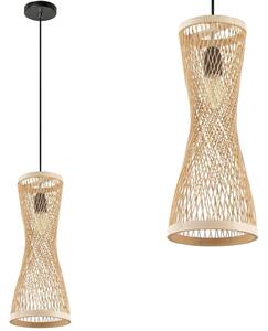 Toolight Natural, závěsné stropní svítidlo 1xE27 APP1637-1CP, přírodní hnědá, OSW-05107