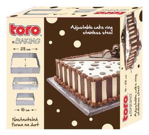 Nastavitelná nerezová forma na dort TORO 16 - 28cm