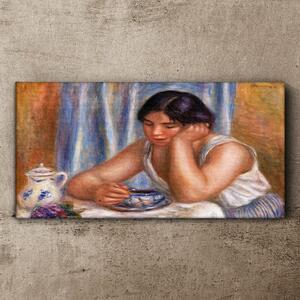 Obraz na plátně Obraz na plátně Káva žena