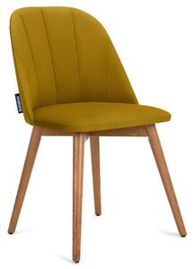 Konsimo Sp. z o.o. Sp. k. Jídelní židle BAKERI 86x48 cm žlutá/světlý dub KO0074