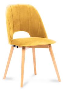 Konsimo Sp. z o.o. Sp. k. Jídelní židle TINO 86x48 cm žlutá/buk KO0092