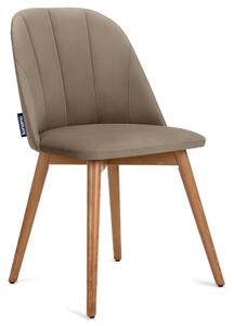 Konsimo Sp. z o.o. Sp. k. Jídelní židle BAKERI 86x48 cm béžová/světlý dub KO0073