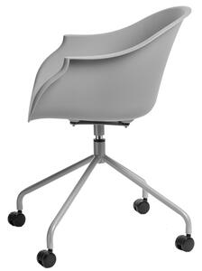 Židle kancelářská na kolečkách Roundy šedá