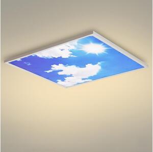 Brilagi - LED Stropní svítidlo SLIMFRAME SKY LED/58W/230V 60x60 cm stříbrná/modrá