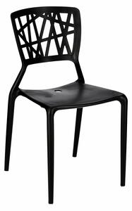 Židle Bush černá inspirovaná Viento Chair