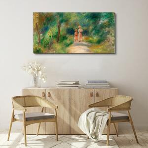 Obraz na plátně Obraz na plátně Baby žena s lesní cestou