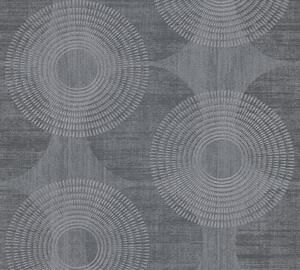 Vliesová tapeta na zeď Attractive 37832-6 | 0,53 x 10,05 m | šedá, metalická | A.S. Création