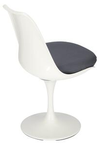 Židle Tul bílo šedá inspirovaná Tulip Chair