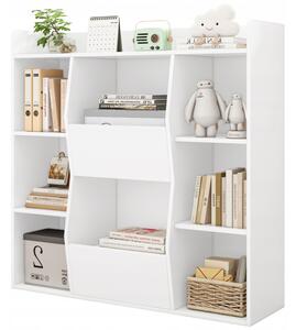 Regál Rebiko 106 cm x 104 cm x 30 cm bílý