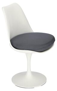 Židle Tul bílo šedá inspirovaná Tulip Chair