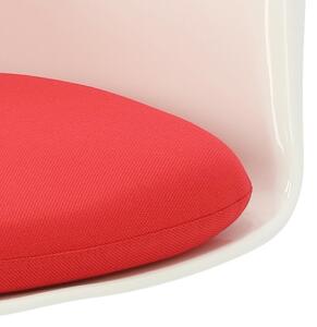 Židle TulAr bílo červená inspirovaná Tulip Armchair