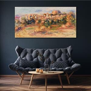 Obraz na plátně Obraz na plátně Panoráma města Lesní obloha