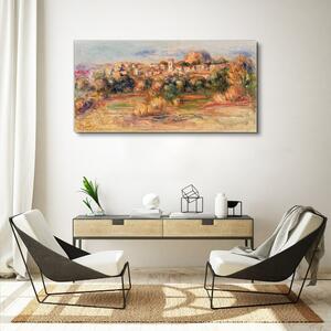 Obraz na plátně Obraz na plátně Panoráma města Lesní obloha