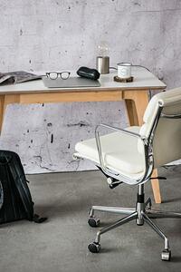 Kancelářská židle CH inspirovaná EA217 bílá kůže, chrom