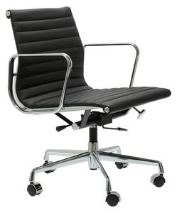 Kancelářská židle CH inspirované EA117 černá kůže