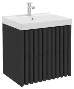SKŘÍŇKA S UMYVADLEM, černá, černá, 61 cm MID.YOU - Koupelnové série, Online Only