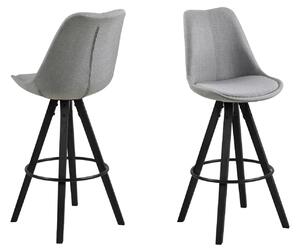 Barová židle Dima Melange šedá - černé nohy