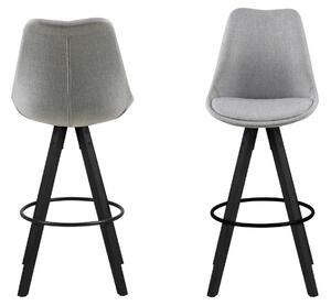 Barová židle Dima Melange šedá - černé nohy