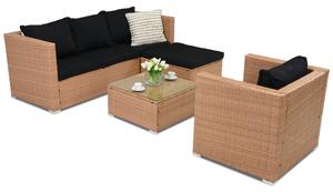 Roma Corner 5 Garden Point technorattanový zahradní nábytek medový