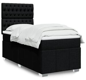 Box spring postel s matrací černá 80 x 200 cm textil 3291504