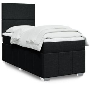 Box spring postel s matrací černá 80 x 200 cm textil 3291490