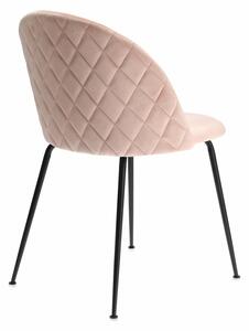 Židle Louise světlá růžová