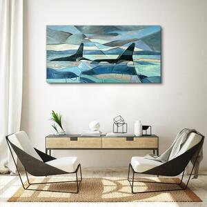 Obraz na plátně Obraz na plátně Abstraktní velryba zvíře