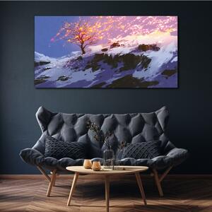 Obraz na plátně Obraz na plátně Horský strom zimní sníh