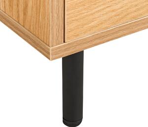 Noční stolek s 1 zásuvkou světlé dřevo NIKEA