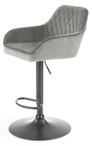 Barová židle SCH-103 šedá/černá