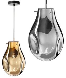 Toolight Závěsná skleněná stropní lampa APP328-1CP oranžová